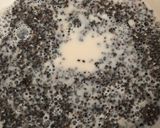A picture of step 1 of Chia pudding - vegan.