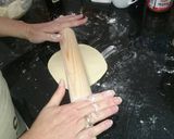 A picture of step 3 of Arabic pita breads.