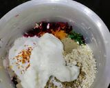 A picture of step 2 of Oats, Veggies Chilla.