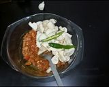 A picture of step 2 of Microwave Mushroom Masala.
