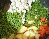 A picture of step 4 of Coconut Cream Vegetable Korma.