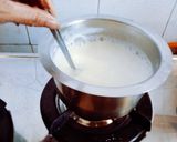 A picture of step 2 of Healthy, tasty unique dry fruit Chiku basundi.