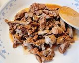 Hình bước làm 2 của món Gan gà xào miến