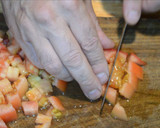 Foto del paso 2 de la receta: Pimientos Rojos rellenos al estilo de Medio Oriente