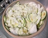 Une image de l'étape 10 de Gratin de navet blanc et courgette au jambon cru et emmental.