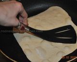 A picture of step 7 of Flat  Naan  Bread نان تافتون.