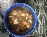 A picture of step 7 of Hot and sour soup.