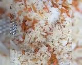 A picture of step 3 of Carrot Rice.