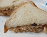 A picture of step 2 of Fish and Chips Sandwich from leftovers.