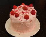White Chocolate Layer Cake Filled with Strawberry Mousse and Frosted with Whipped Strawberry White Chocolate Ganache recipe step 30 photo