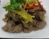 Hình bước làm 3 của món Bò xào sả ớt