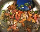 A picture of step 3 of Besanwali Methi.
