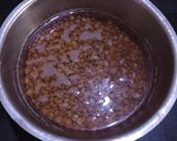 A picture of step 1 of Lentil rice (Mujadara).