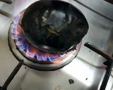 A picture of step 1 of Brinjal karahi.