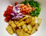 Foto del paso 2 de la receta Ensalada de patata frita y hortalizas Veggie