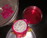 A picture of step 1 of Dragonfruit Granita.