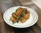 煎雞蛋豆腐（老皮嫩肉） 一人份食譜 快速上桌 便當菜的食譜步驟6照片