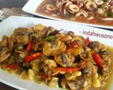 Foto langkah ke 5 dari resep Cumi Pedas Saus Tiram.