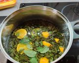 Menta szörp recept fázis 3 fotója
