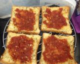 Hình bước làm 3 của món Sandwich pizza