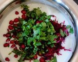 A picture of step 3 of Beetroot Raita.