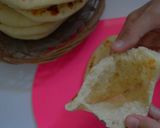 Foto langkah ke 8 dari resep Roti Pita Teflon Empuk Dan Kopong | Anti Gagal.