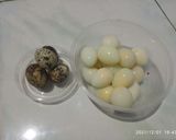 Foto langkah ke 1 dari resep Telur puyuh + Ikan Teri Balado (masakan rumahan).
