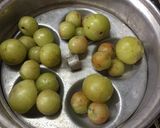 A picture of step 1 of Gooseberry palm Candy.