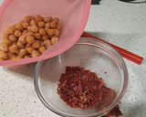 Foto del paso 5 de la receta: Crema de verduras con garbanzos y jamón crujientes