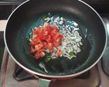 A picture of step 2 of Maggi cones.