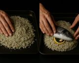 Foto del passaggio 3 della ricetta Pesce in crosta di sale e verdure