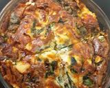 A picture of step 8 of My Smoked Bacon, Leek & Spinach Quiche 😆.