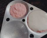 A picture of step 4 of Tricolour Rice and urad dal idli with natural veggie colour.
