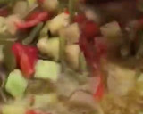 Foto del paso 11 de la receta: Arroz seco de verduras (calabacín, berenjena 🍆 pimientos 🫑...y pollo al ajillo