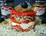 Foto del paso 6 de la receta Ensalada de pimientos asados con cebolla caramelizada