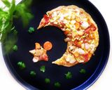 मिक्स व्हेज चीझ पिझ्झा मून (mix veg cheese pizza recipe in marathi) रेसिपी स्टेप 9 फोटो 