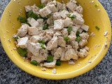 Zucchini con tofu