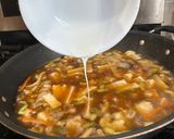 A picture of step 5 of Easy Hot and Sour Soup.