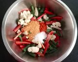 A picture of step 4 of Mixed Vegetable Pickle.