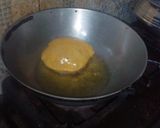 A picture of step 13 of Gujrati masala puri with aloo sabji.