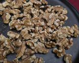 A picture of step 1 of Walnut Halwa.