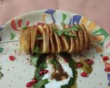 A picture of step 4 of Potato tornado chaat.