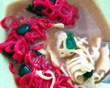 Foto langkah ke 7 dari resep Roti Jala Merah Putih.