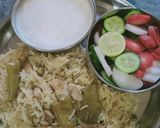 A picture of step 10 of Chicken mater pulao.