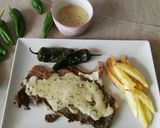 Foto del paso 5 de la receta Entrecot con salsa de queso azul
