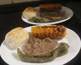 Foto del paso 6 de la receta: Cabezada con pimientos y maiz al grill doble