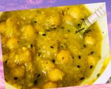 A picture of step 2 of Punjabi chole in my style.