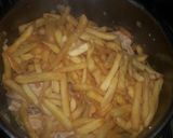 Foto del paso 5 de la receta: Pollo a la crema con papas fritas