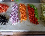 A picture of step 1 of Easy Pasta Salad.