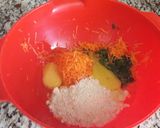 Foto del paso 1 de la receta: Torticas de arroz, espinaca y zanahoria